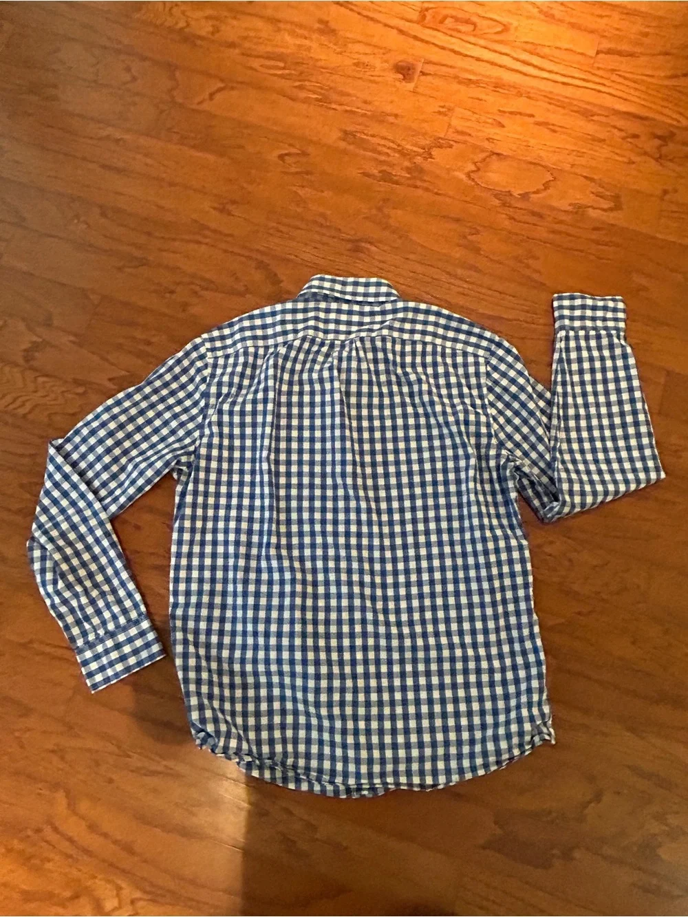 J. Crew|Slim Fit|Blue White|Gingham|Button-Down Shirt|Large